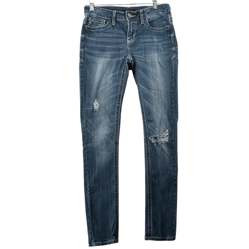 Dear John Joyrich Comfort‎ Skinny Stretch Distressed Womens Size 27 29x30
